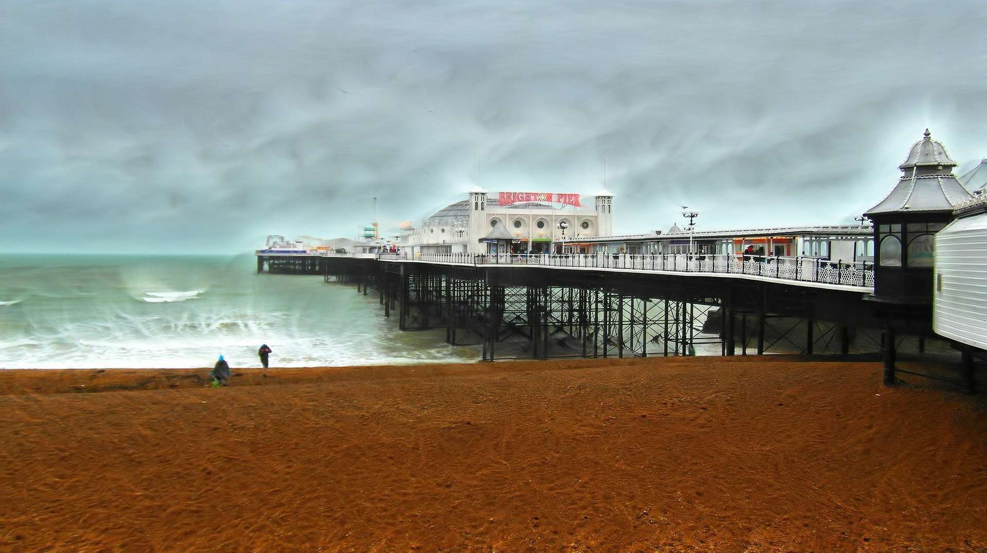 Brighton pier in England