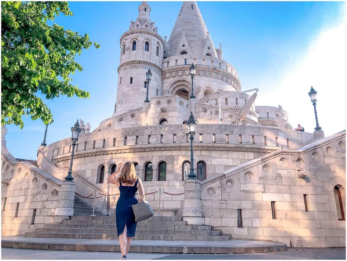 Abigail King at Fisherman's Wharf in Budapest, Hungary
