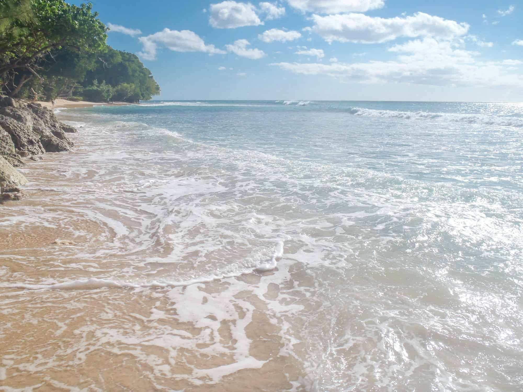 Barbados beach scene