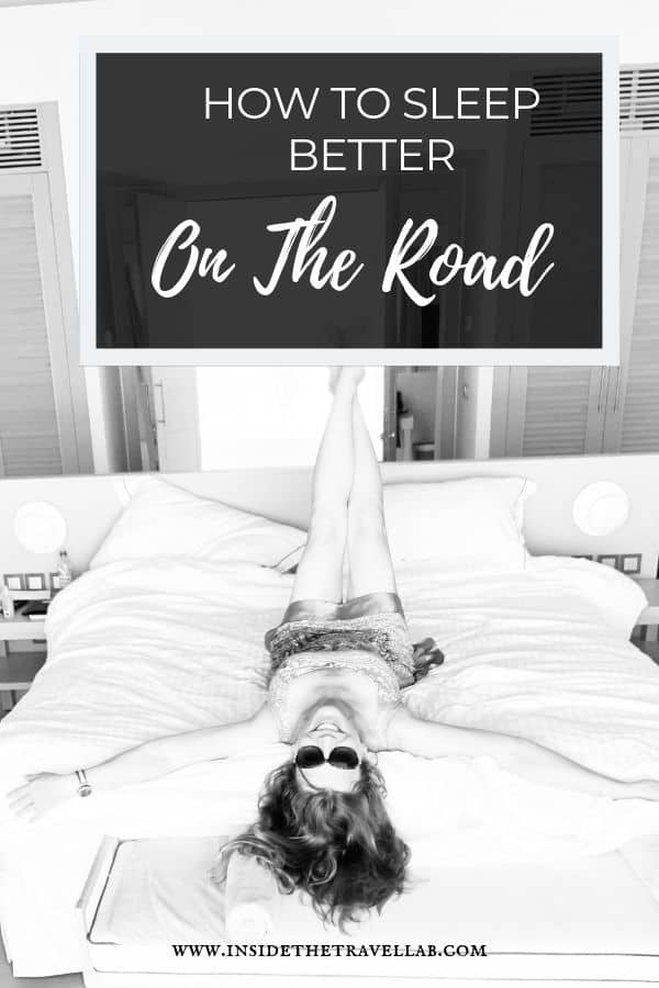 How to Sleep better on the road pin image