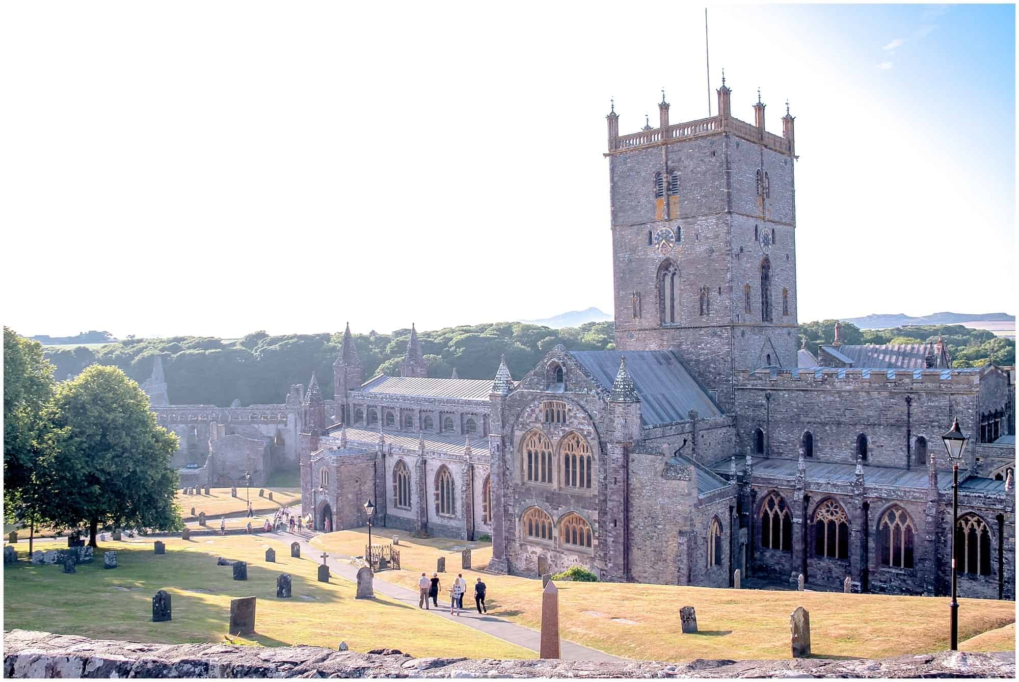St Davids Cathedral Pembrokeshire Wales landscape