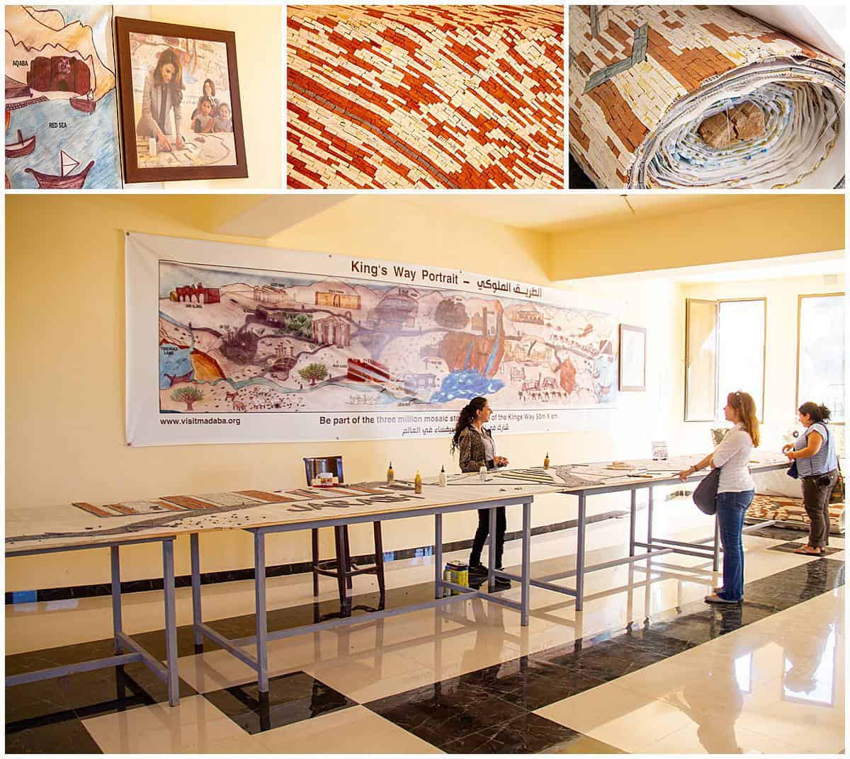 World record mosaic maker in Jordan