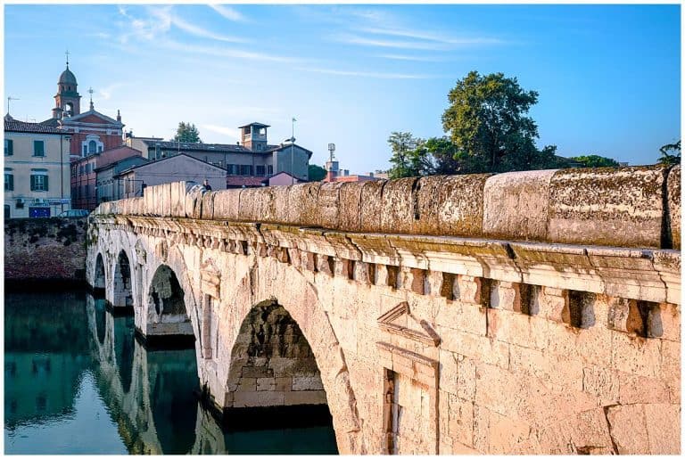 Italy - Emilia Romagna - Rimini-Bridge to the Borgo