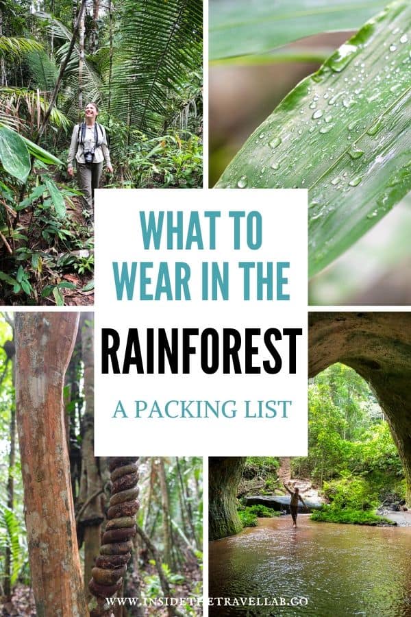 What to wear in the rainforest packing list for the Amazon jungle cover image