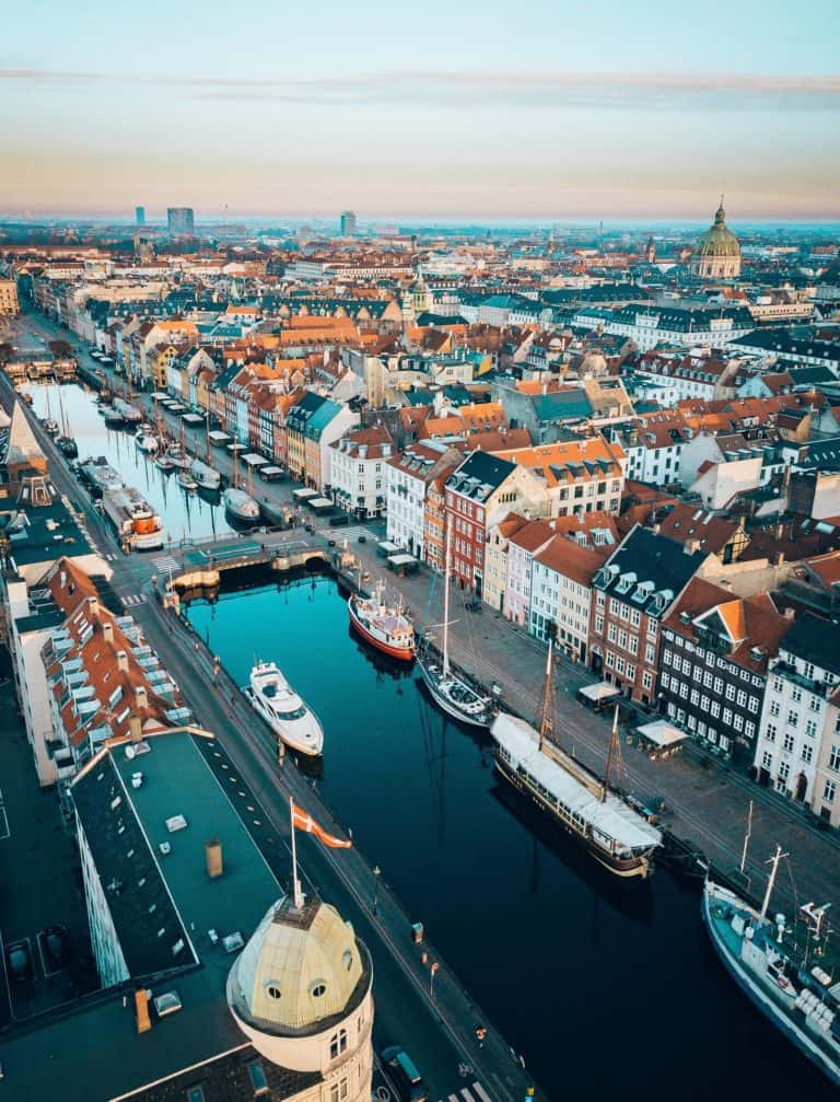 Denmark - Copenhagen - City Skyline view