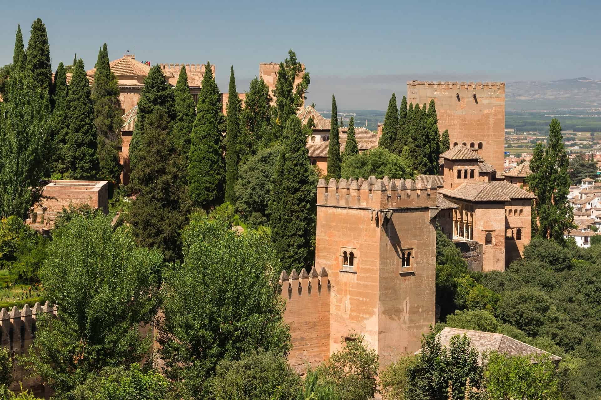 Spain - Andalusia - Granada - Alhambra Hillside View