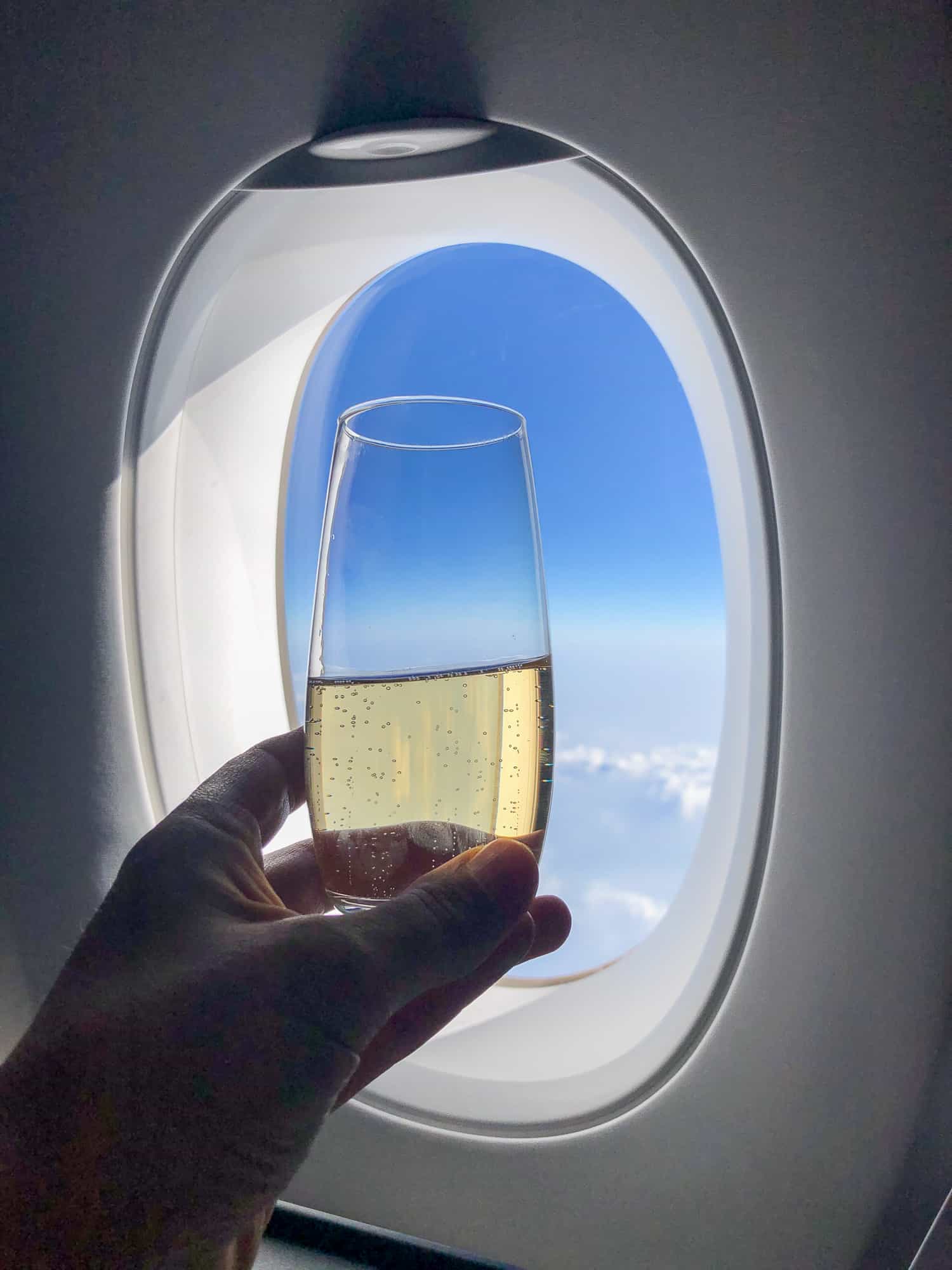 British Airways Sparkling Wine Window