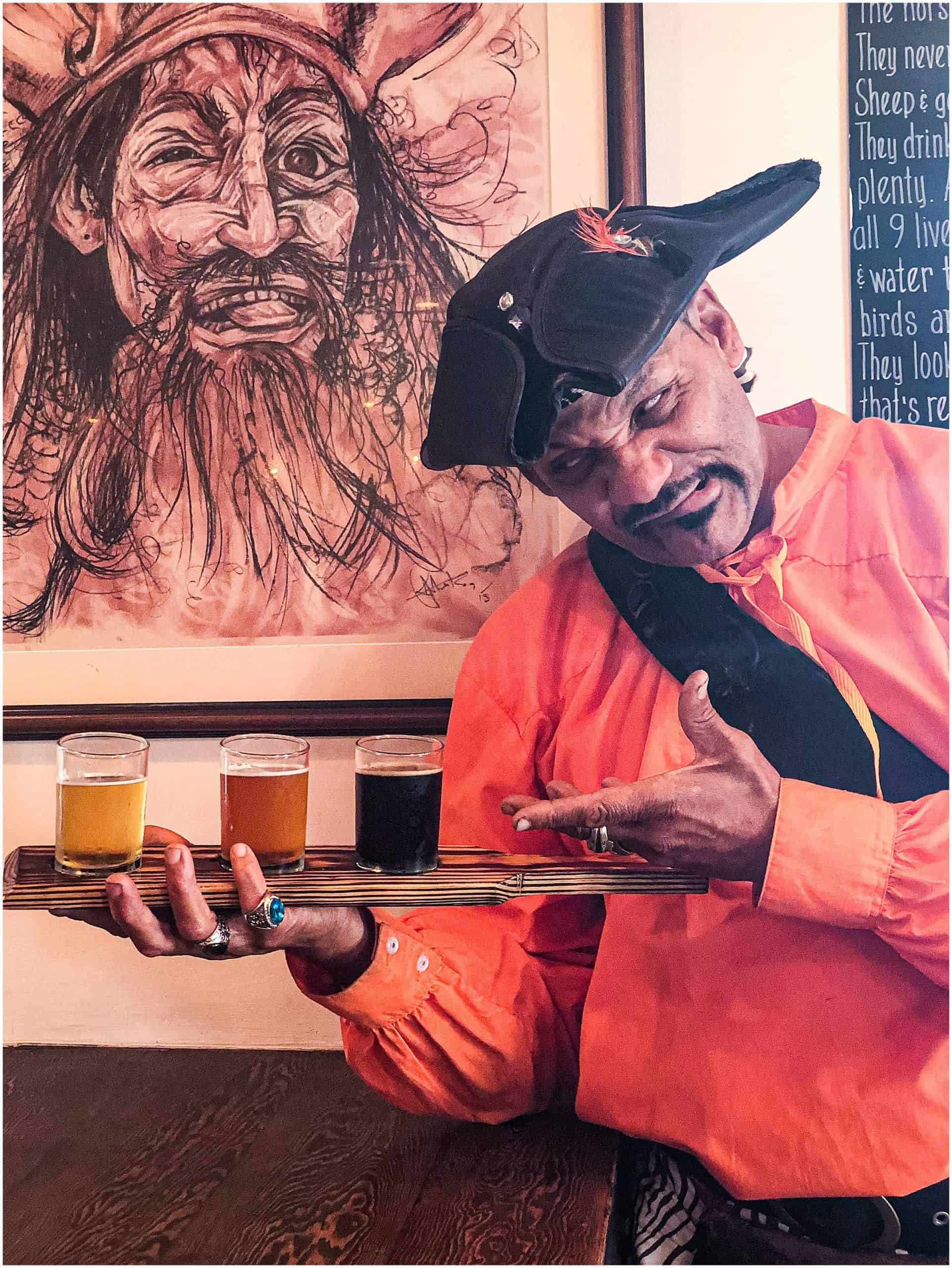 Bahamas - Nassau - Pirate with Craft Beer tasting tray