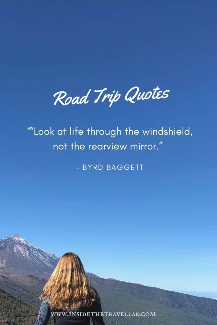 Road trip Quotes - Look at life through the windshield