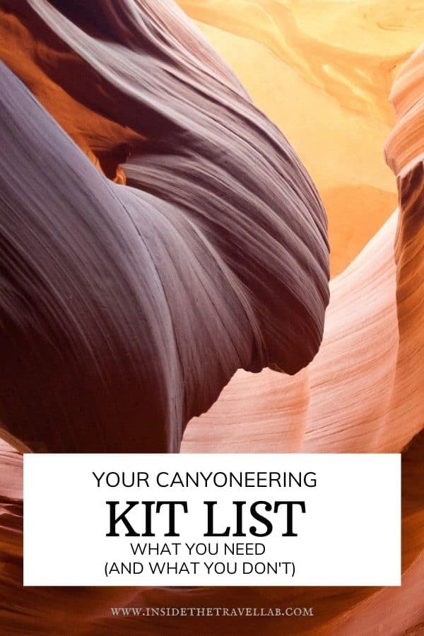 Canyoneering kit list - canyoning equipment list