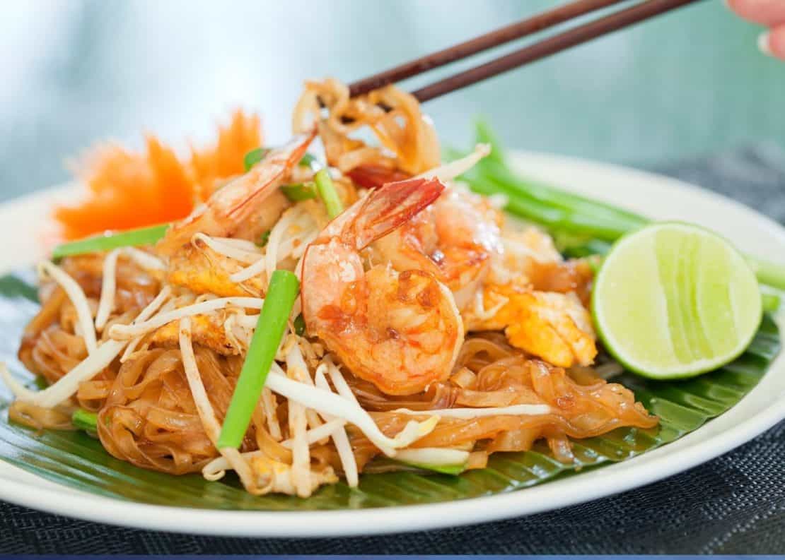 Thailand - Thai Food - Pad Thai on a plate