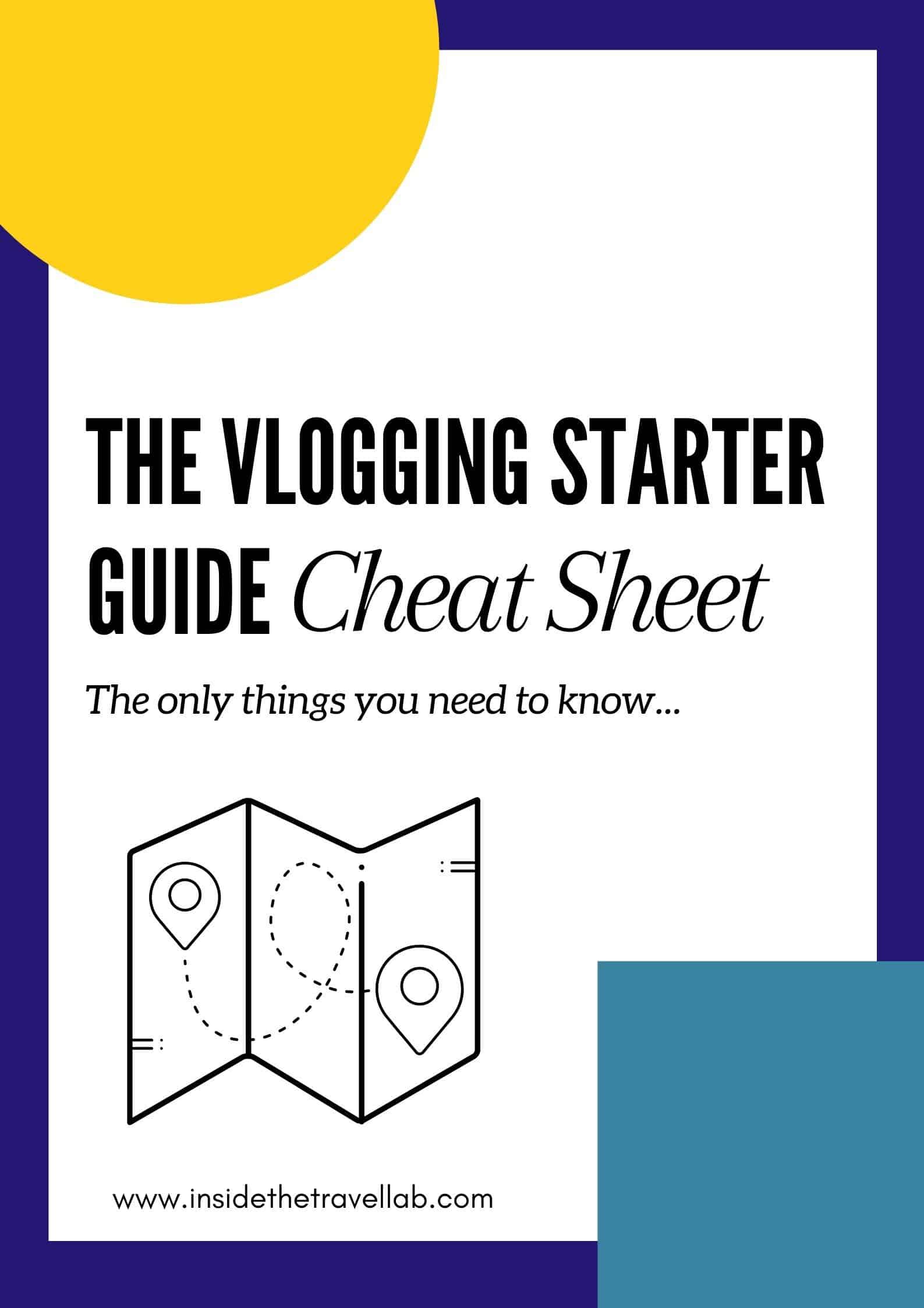 Vlogging Starter Guide Cheat Sheet