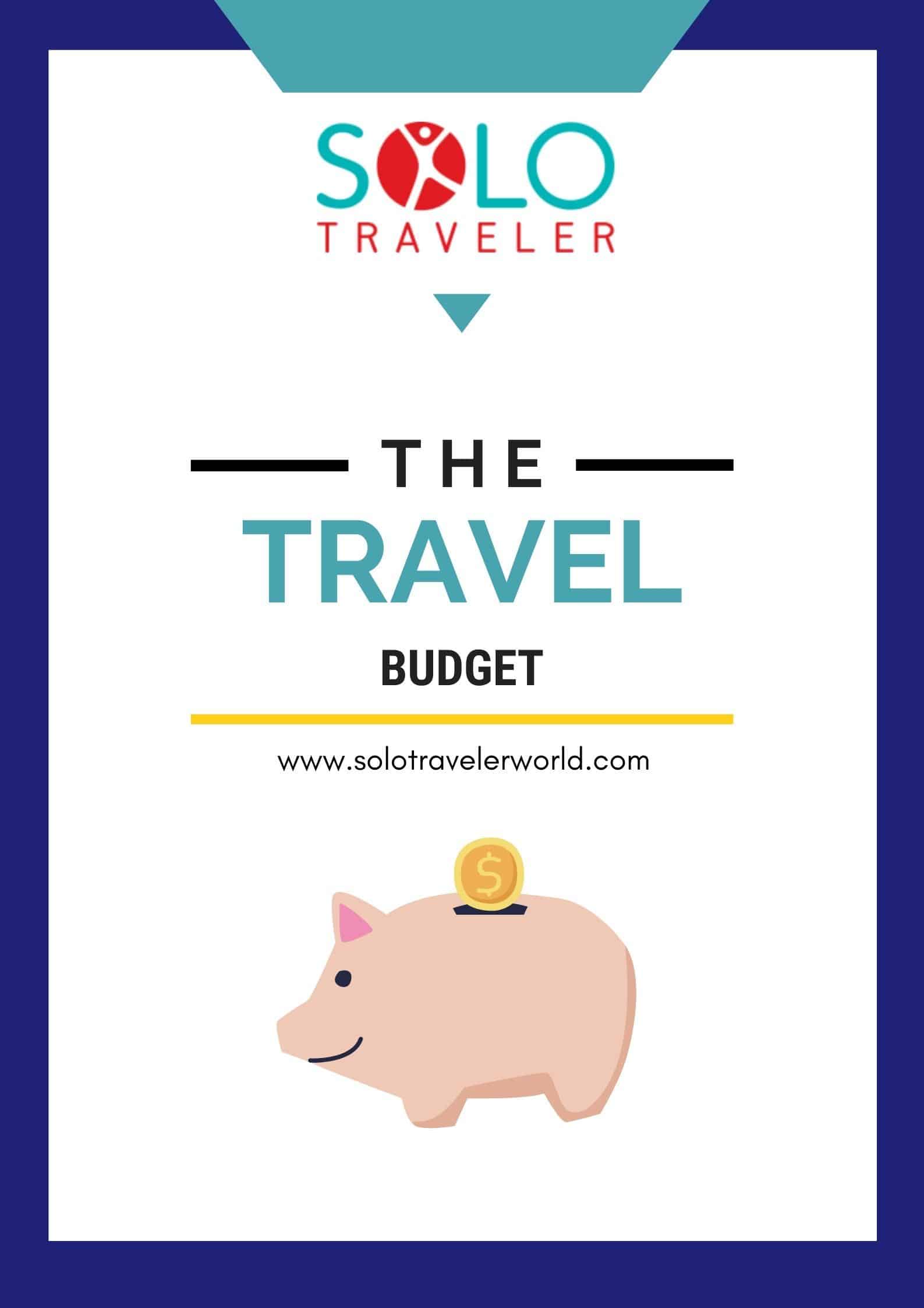 Solo Traveler Travel Budget Cover