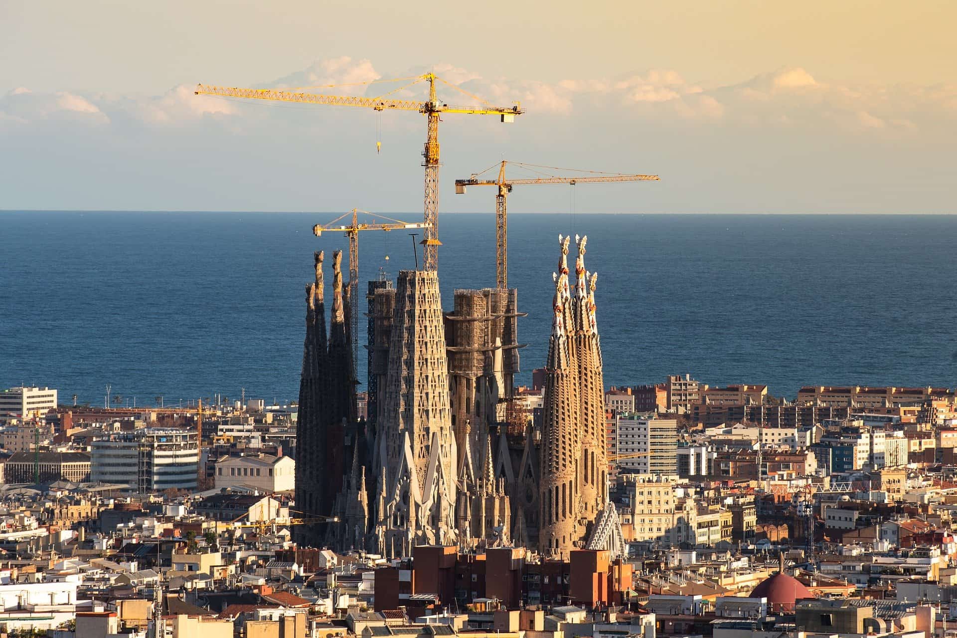Spain - Barcelona - Sagrada Familia - Landscape view