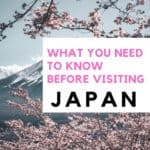 Cultural facts about Japan - what you need to know before visiting Japan