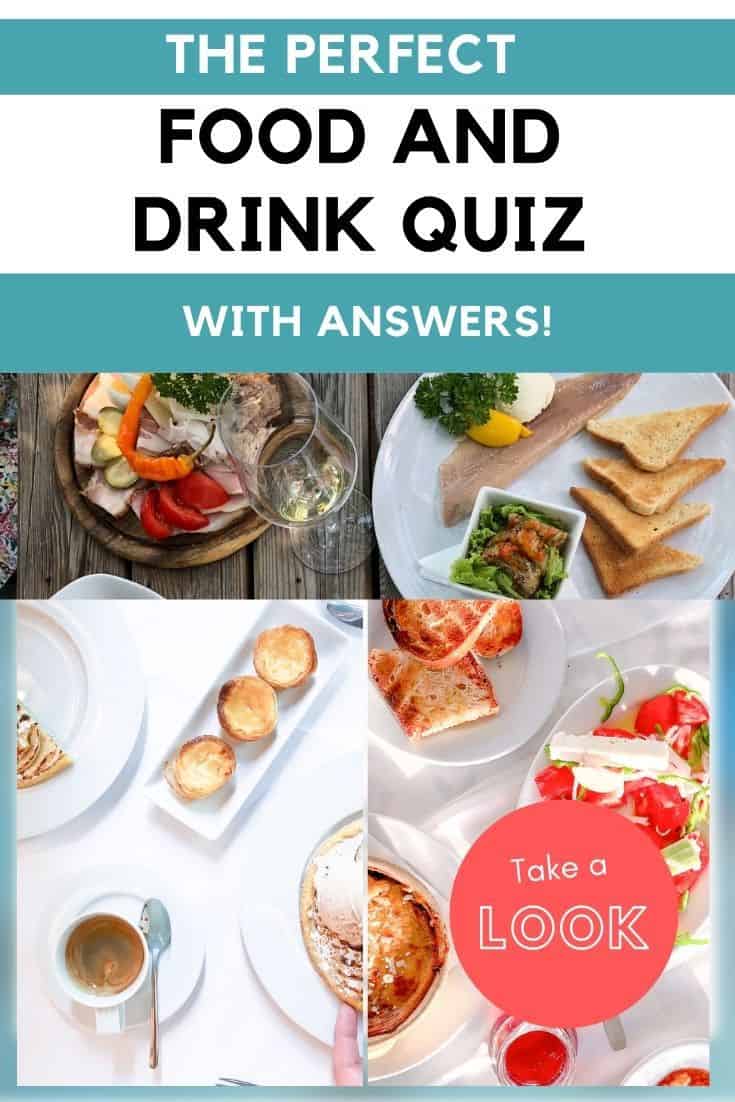 Perfect food and drink quiz with answers - fun food trivia questions cover image