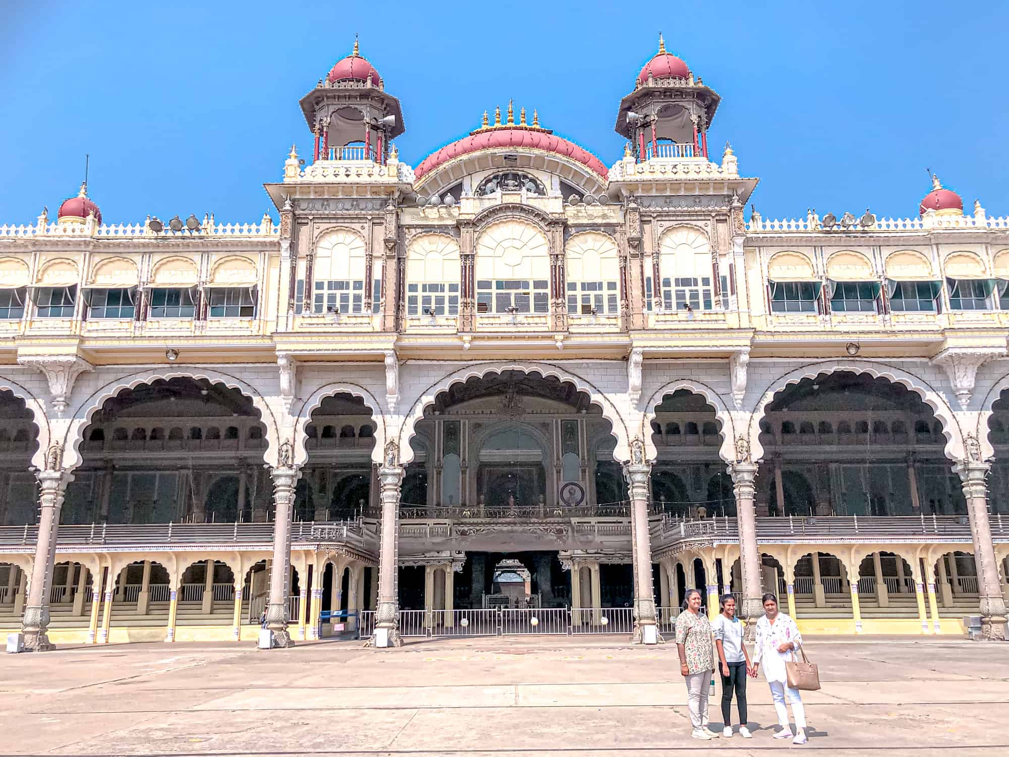 India - Karnataka - Mysore Palace-view from inside the grounds
