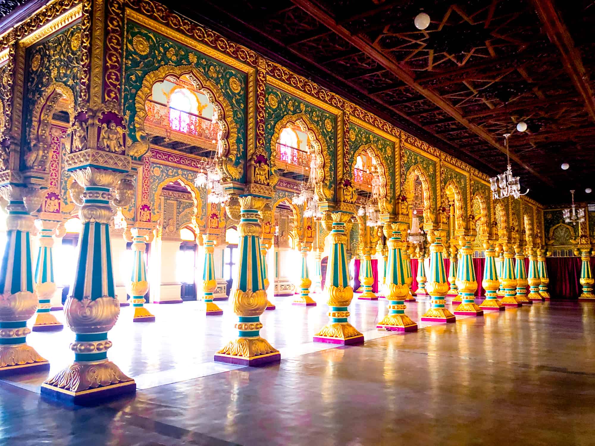 India - Karnataka - Mysore Palace-interior shot