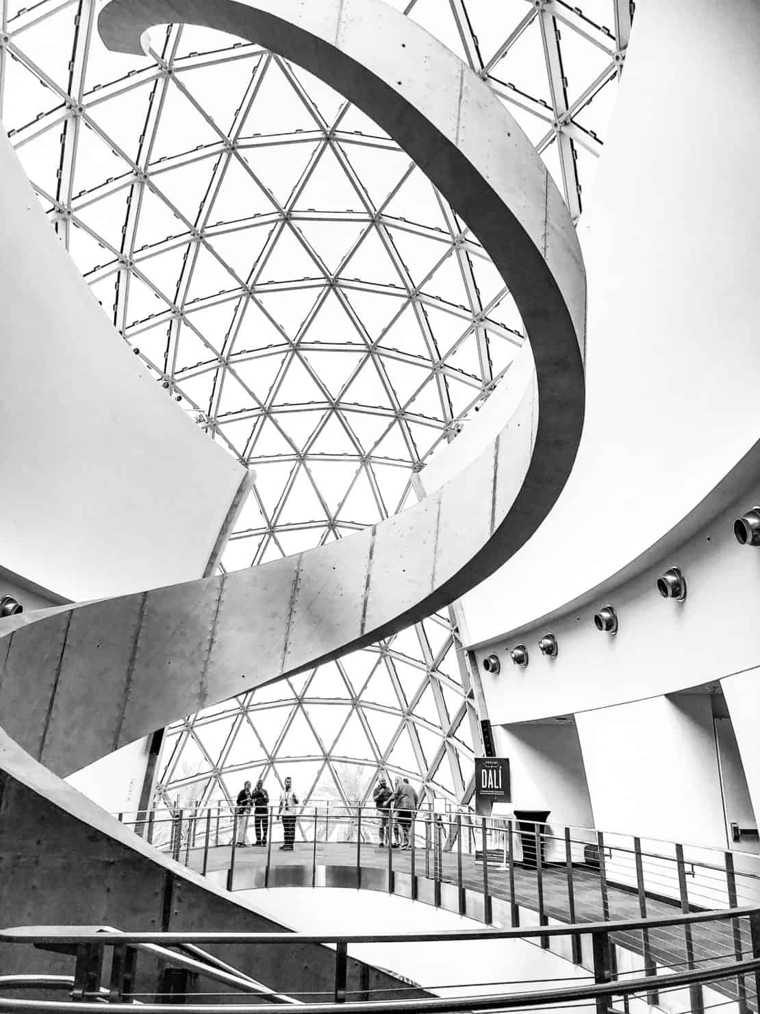 USA - Florida Bucket List - Salvador Dali Museum Black and White