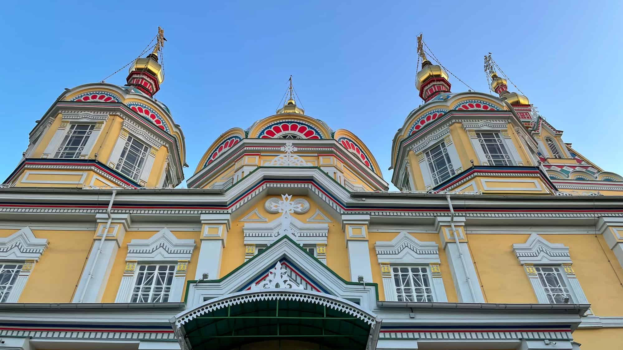 Kazakhstan - Almaty - Ascension Cathedral Exterior - Interesting Facts about Kazakhstan