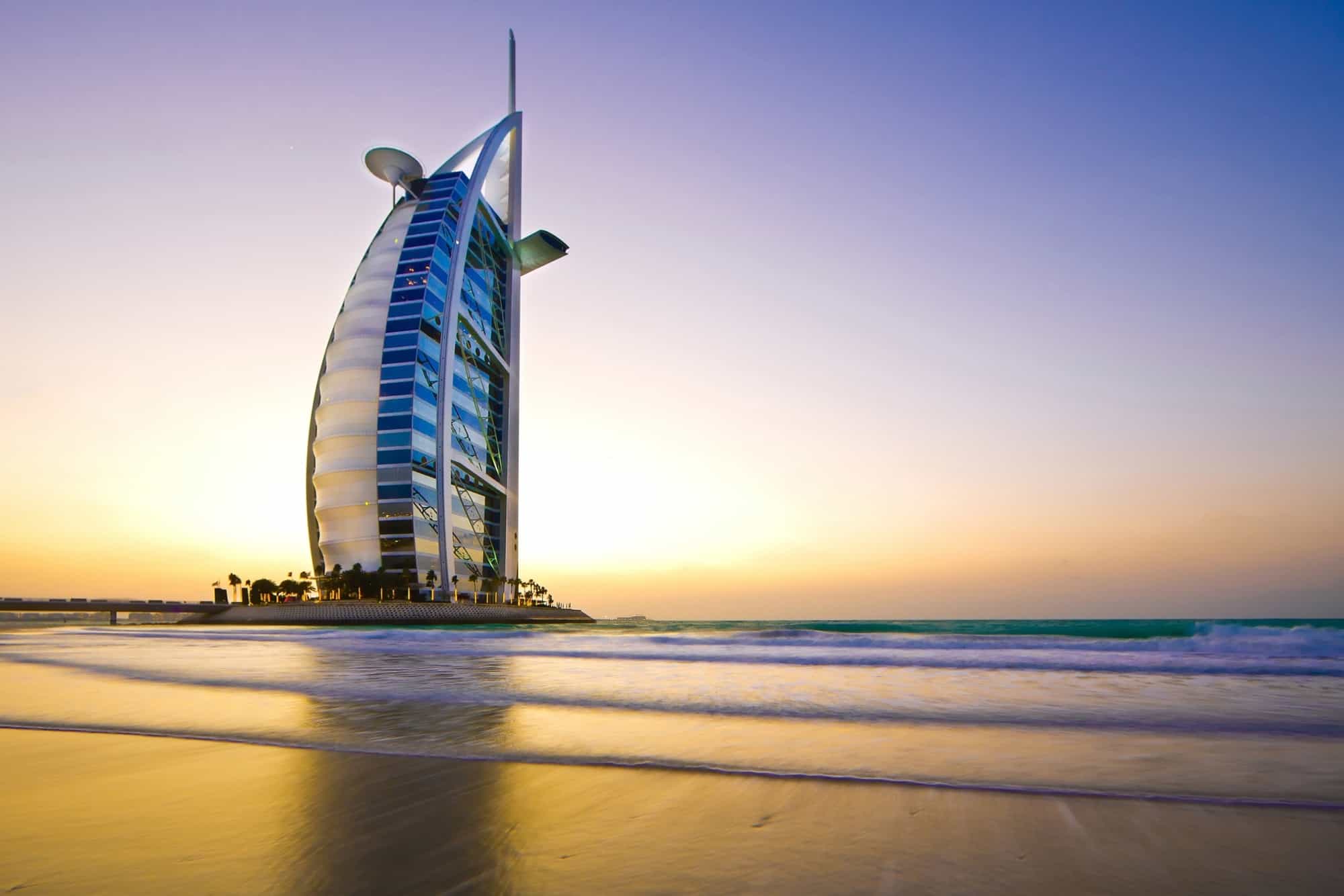 Interesting facts about Dubai - Burj al Arab landscape shot