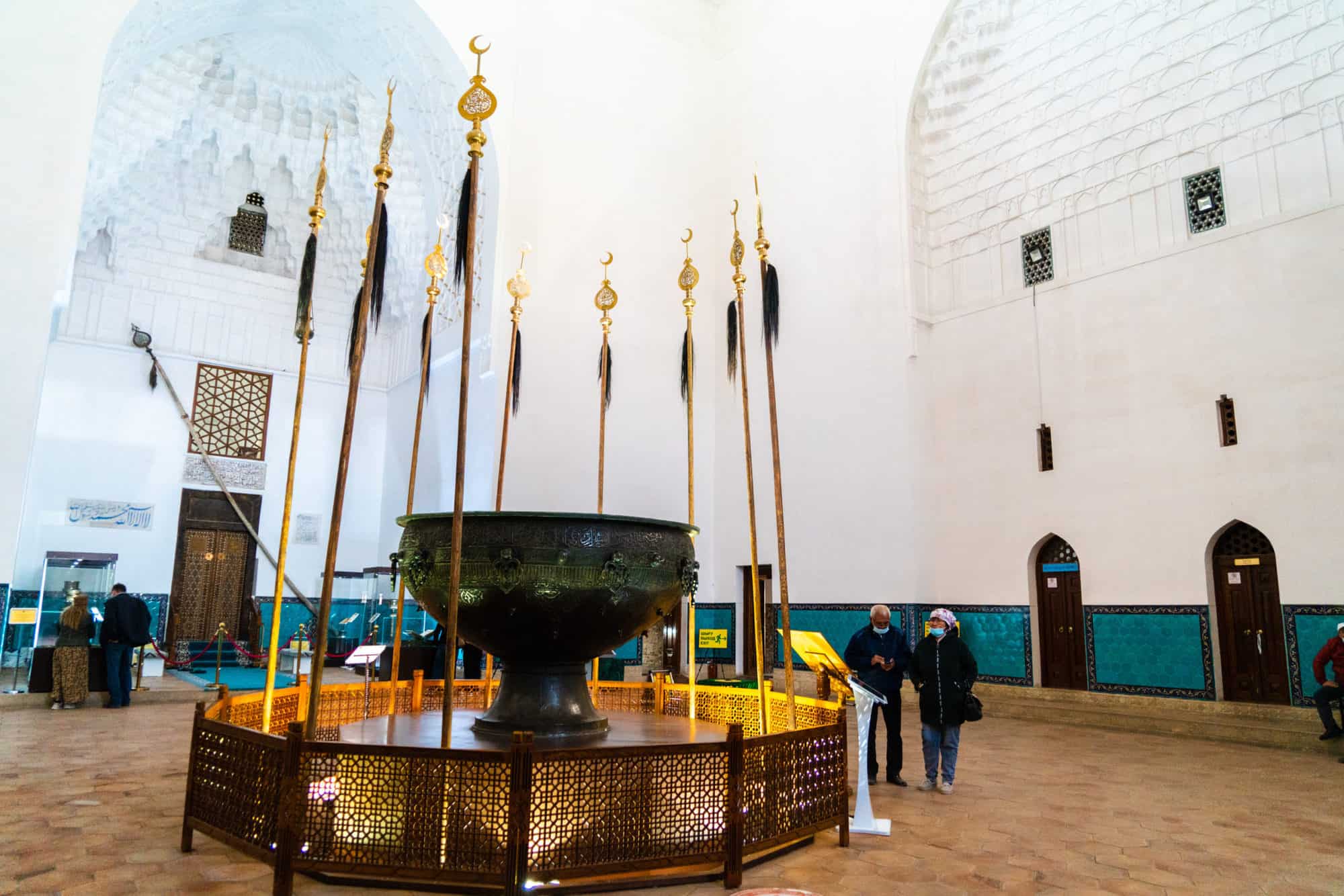 Kazakhstan - Turkistan - Mausoleum Khoja Ahmed Yasawi - Tay Qazan large cauldron