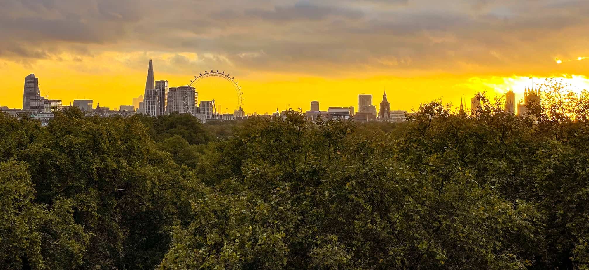 UK - England - London - Autumn in London - view from the Lounge at the Athenaeum