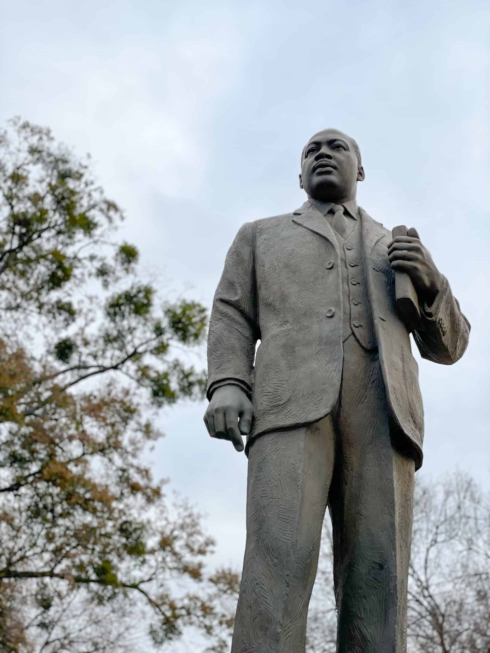 USA - Alabama Road Trip - Birmingham - Kelly Ingram Park - Statue of Dr Martin Luther King Jr