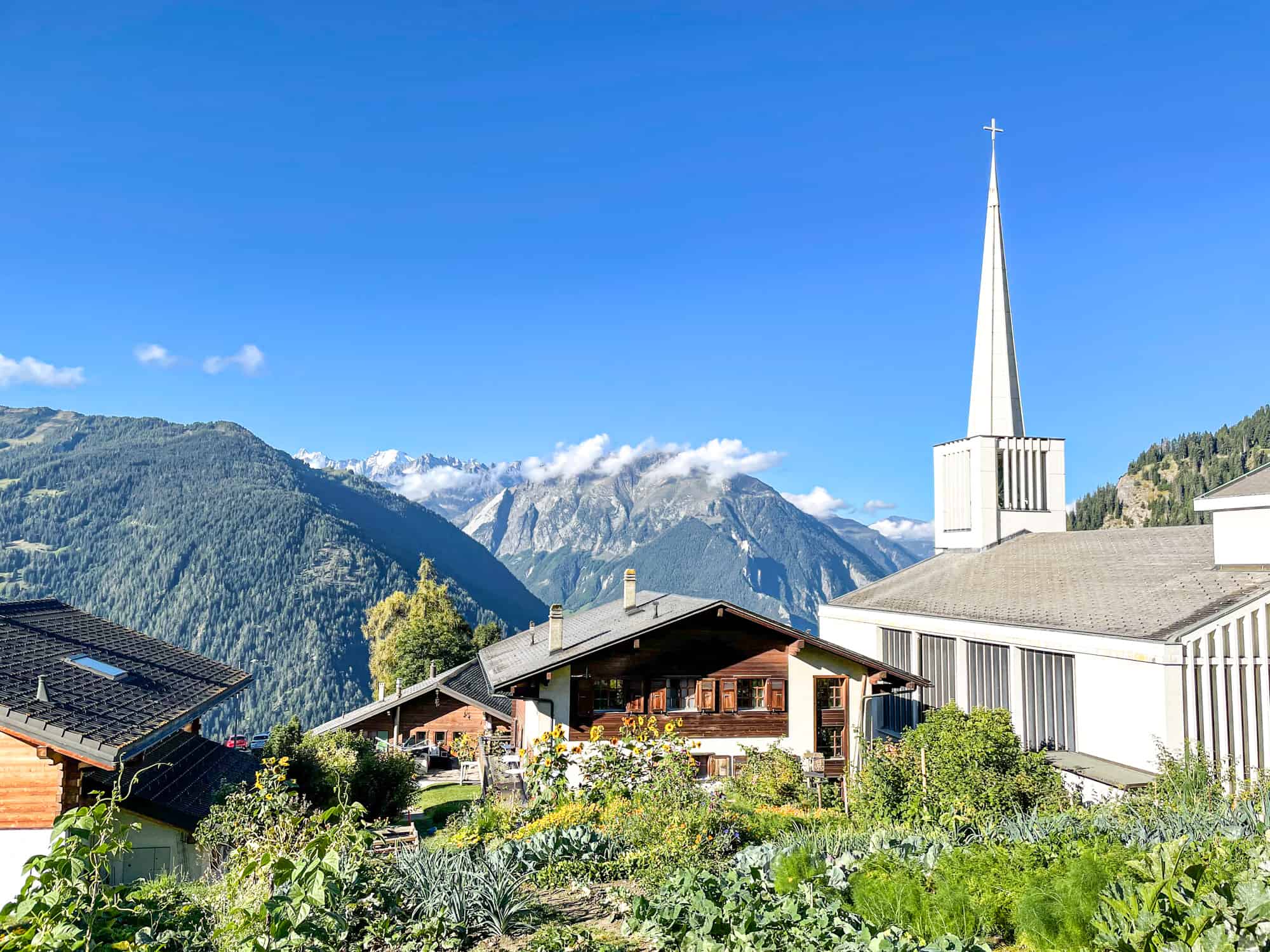 Switzerland - Valais - Summer in Switzerland landscape view