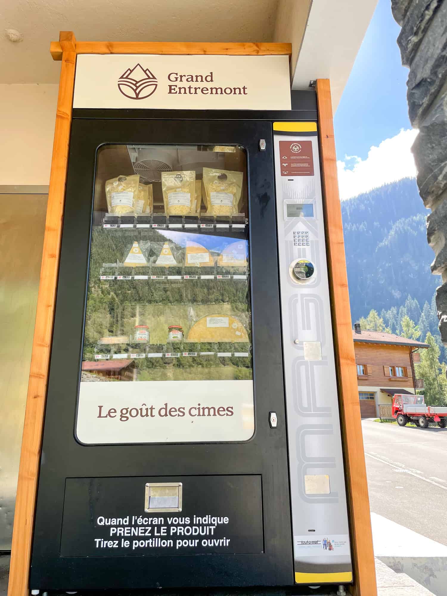 Switzerland - Valais - Verbier - Cheese vending machine