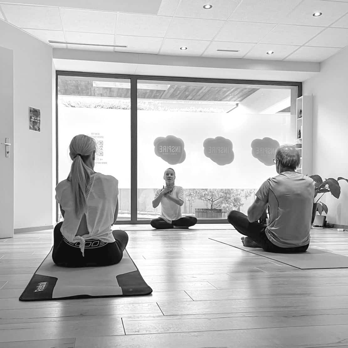 Yoga class in Verbier, Switzerland - how to stay fit while travelling