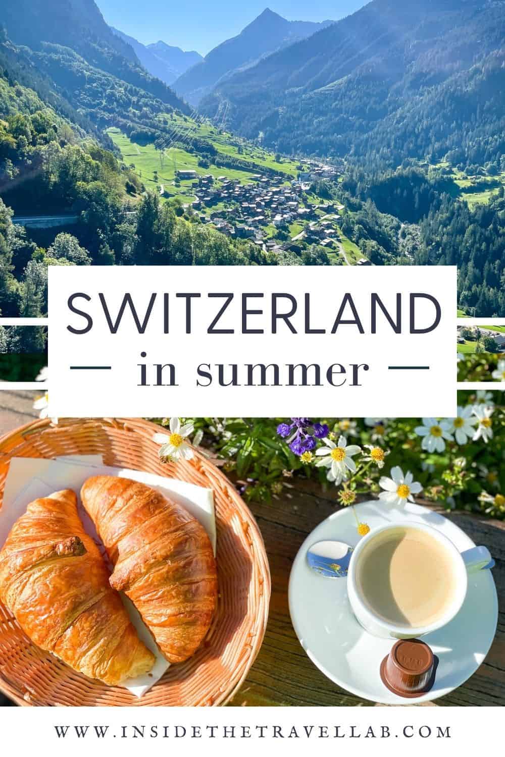 Switzerland in summer cover image