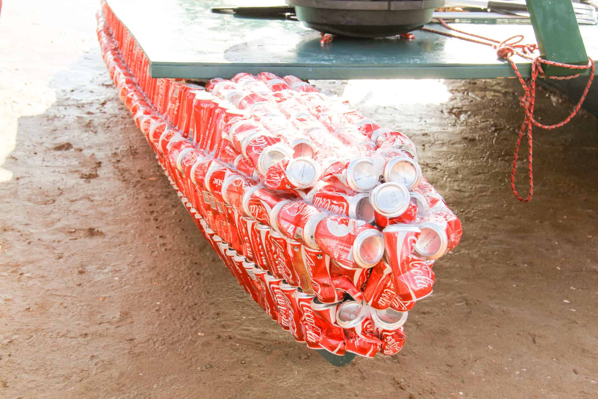 Australia - Northern Territory - Darwin Beer Can Regatta Close Up Coca Cola