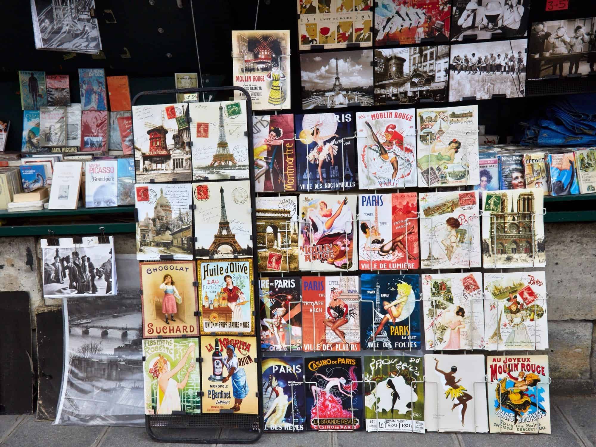 Best souvenirs from France - vintage posters at the Bouquinistes