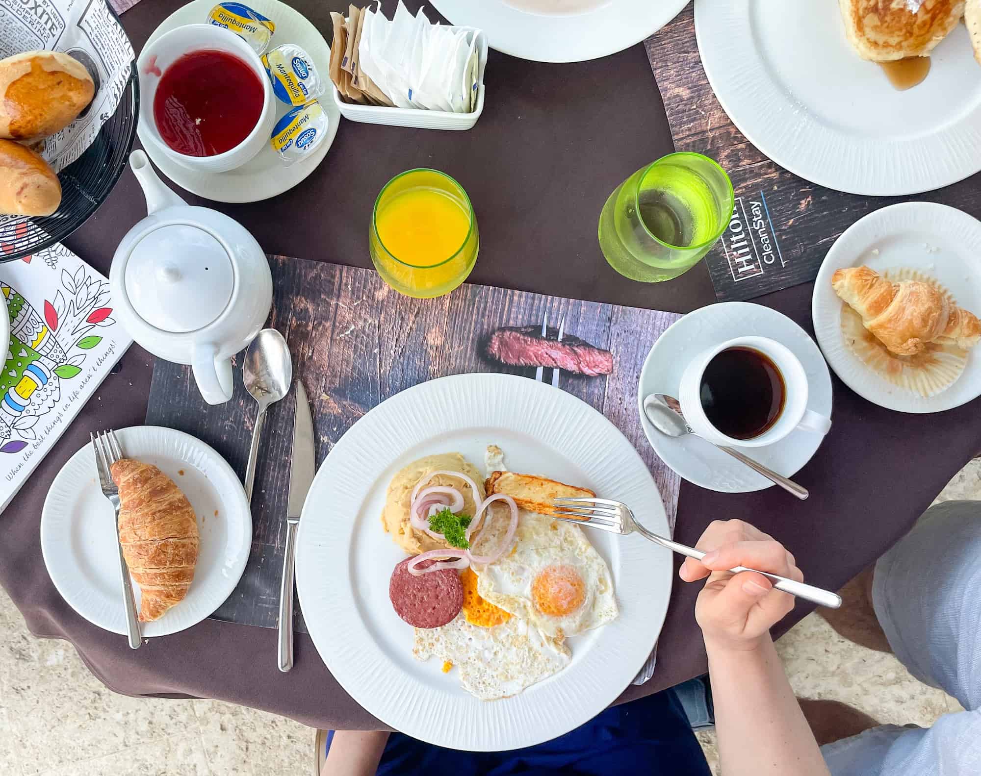 Dominican Republic - Breakfast spread at Hilton La Romana