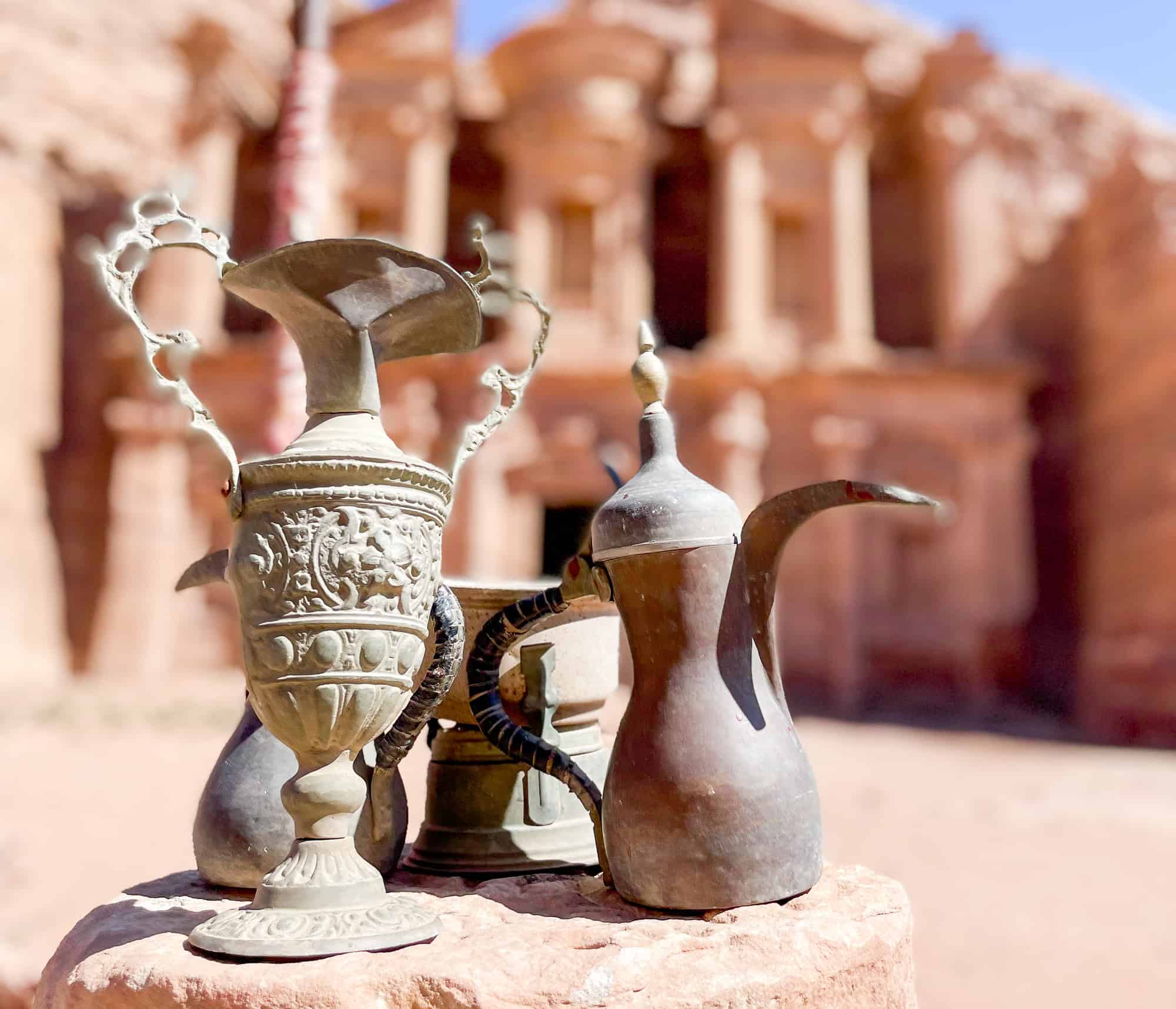 Jordan - Petra - Monastery - Coffee pots