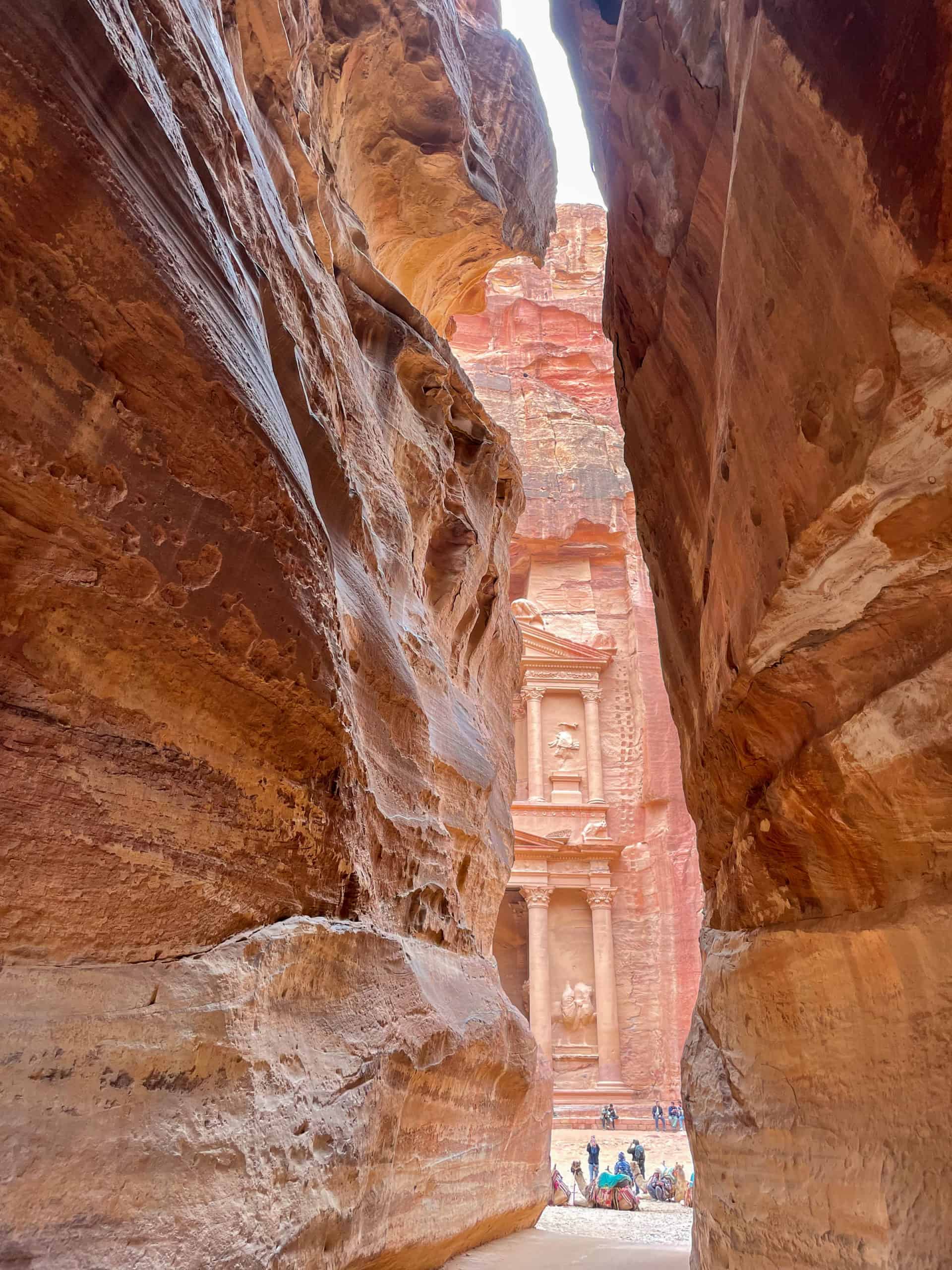 Jordan - Petra - approach to the Treasury through the canyon