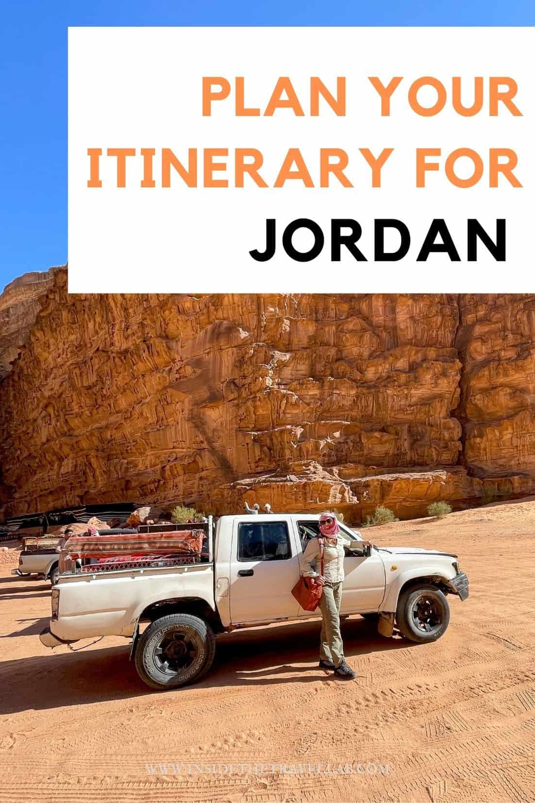 Plan your itinerary for Jordan