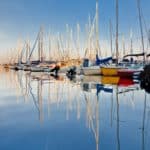 Best places to sail in France - French marina with boats waiting