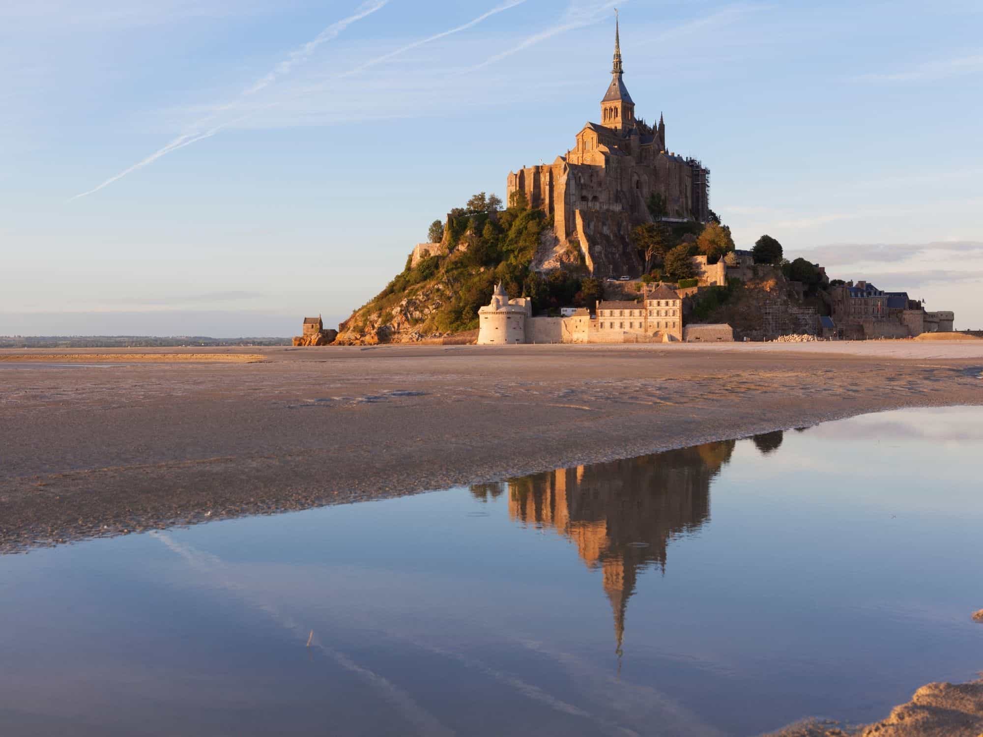 France - Normandy - Mont St Michel - a great place to visit on a boat in France