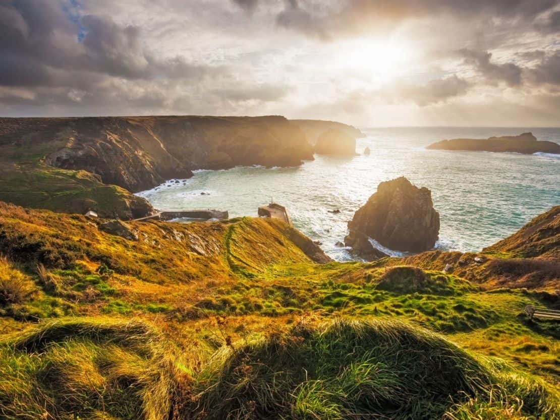 UK - England - Cornwall coastal landscape