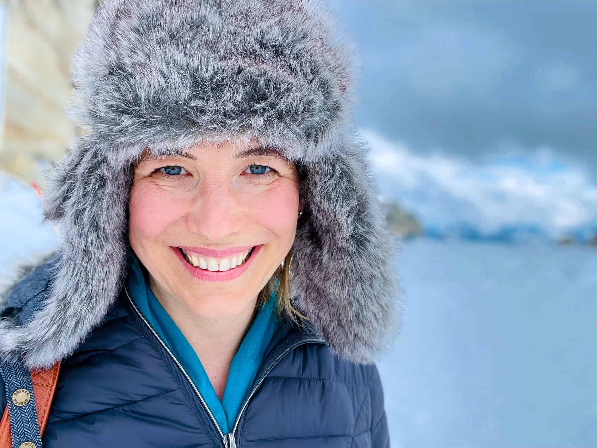 Austria - Hintertux Glacier - Abigail King in the snow
