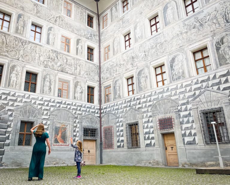 Austria - Innsbruck - Schloss Ambras inner courtyard
