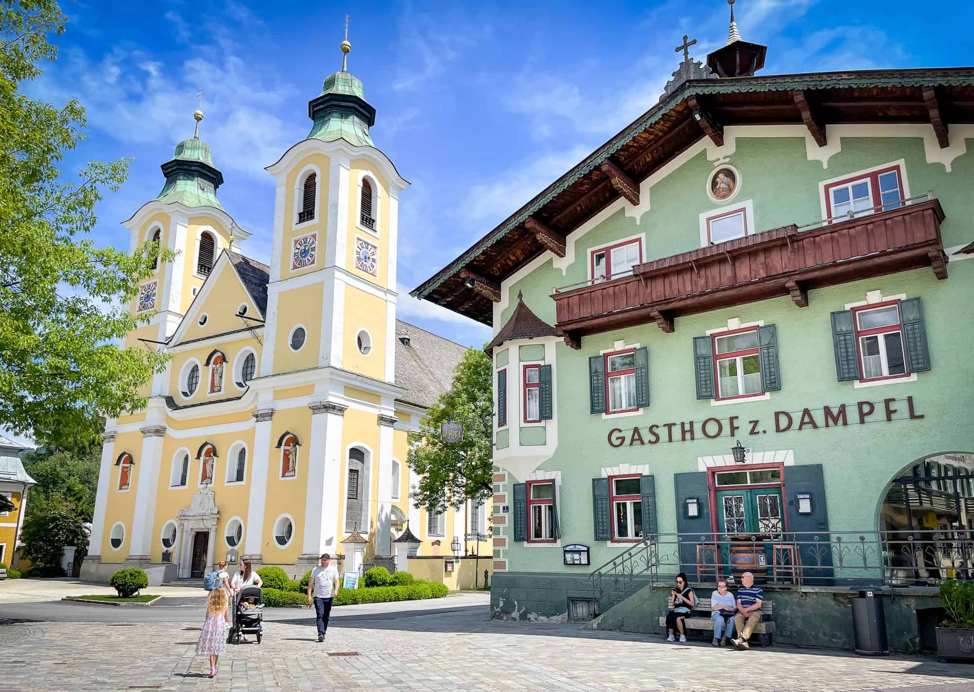 Austria - Tirol - St Johann in Tirol baroque town centre