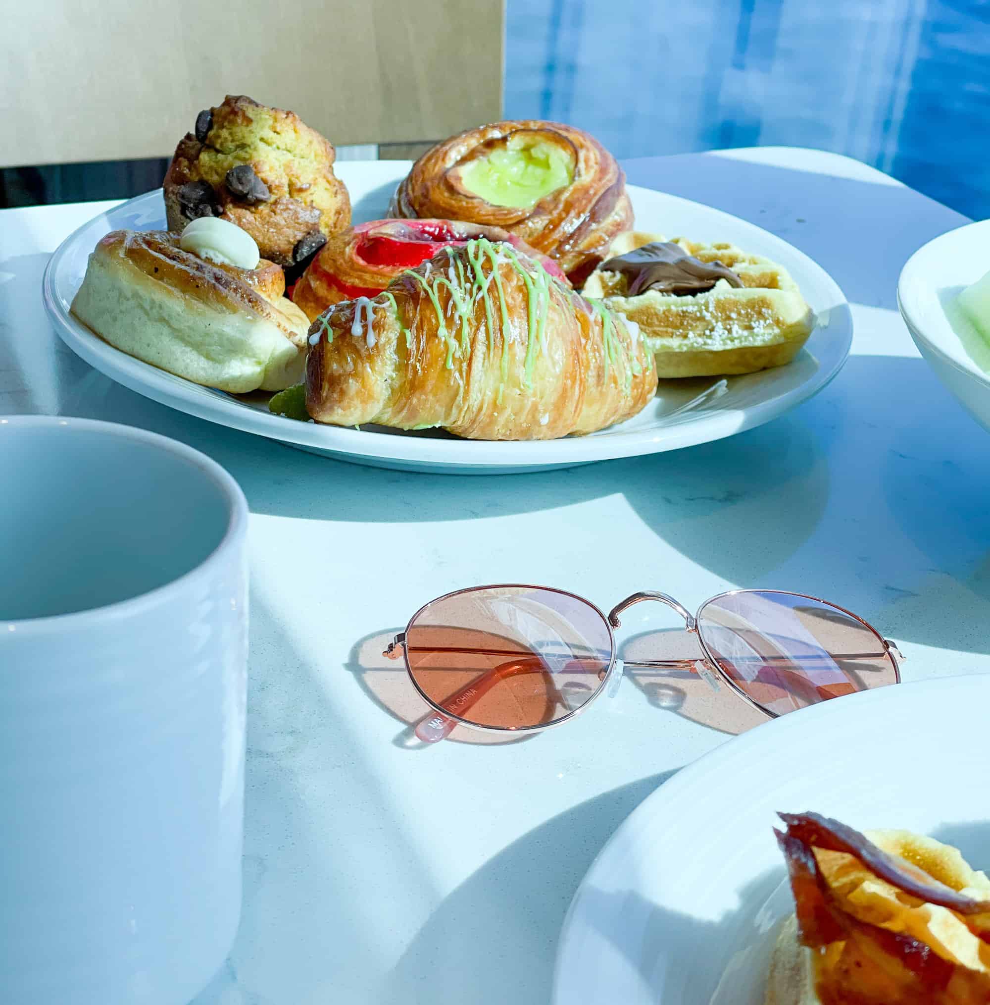 Breakfast pastries on Discovery Princess