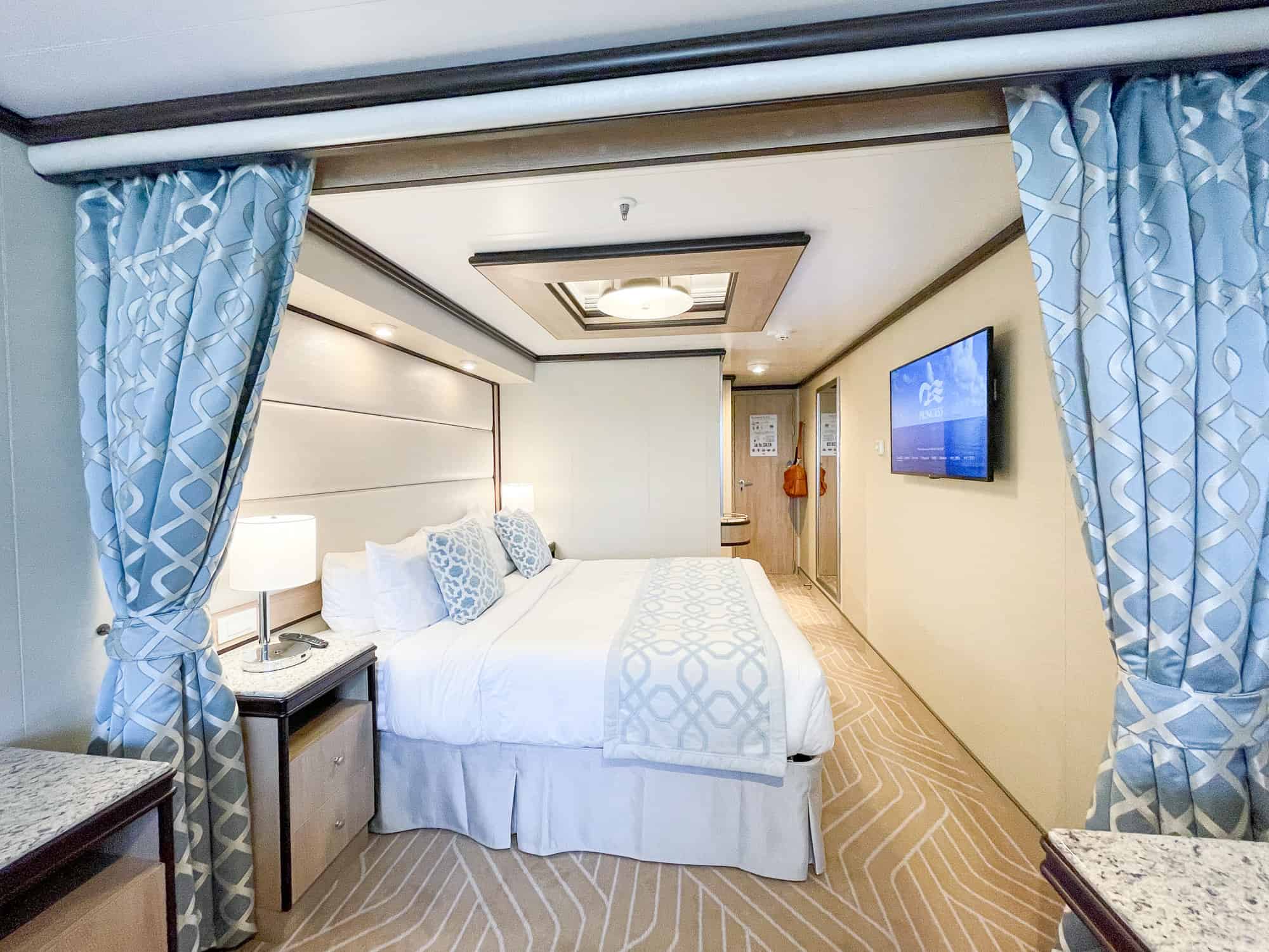 Discovery Princess Review - Mini-Suite Bedroom Area