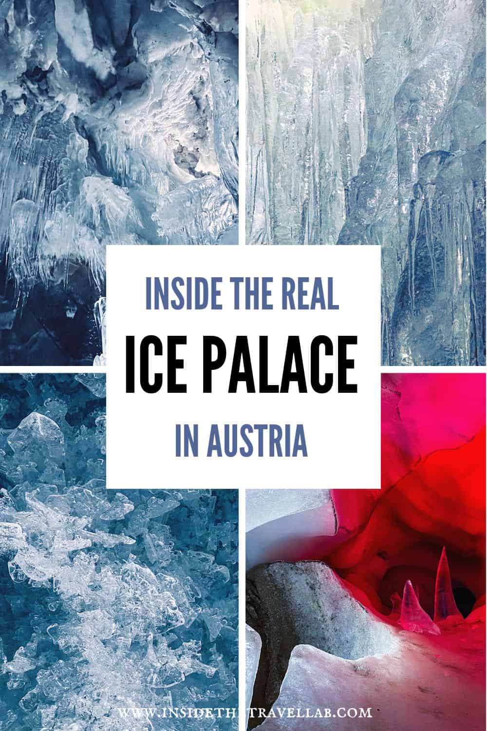 Inside the Real Nature Ice Palace on the Hintertux Glacier in Austria