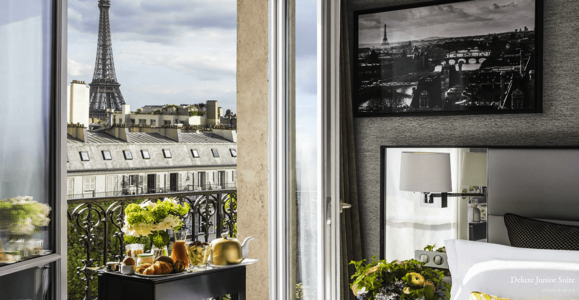 Hotels with a view of the Eiffel Tower - the Sofitel Baltimore - room with a view