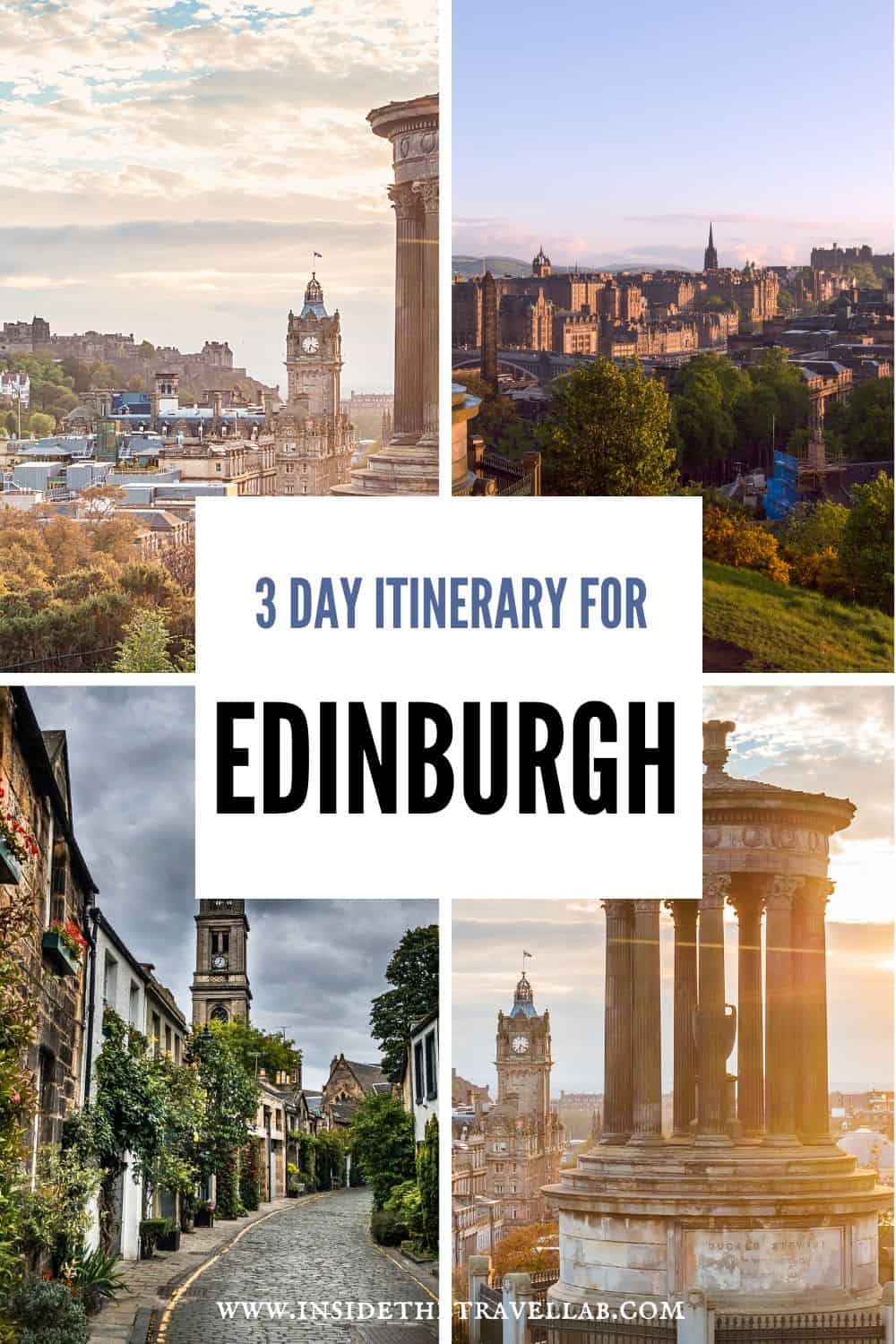 3 days in Edinburgh itinerary cover image