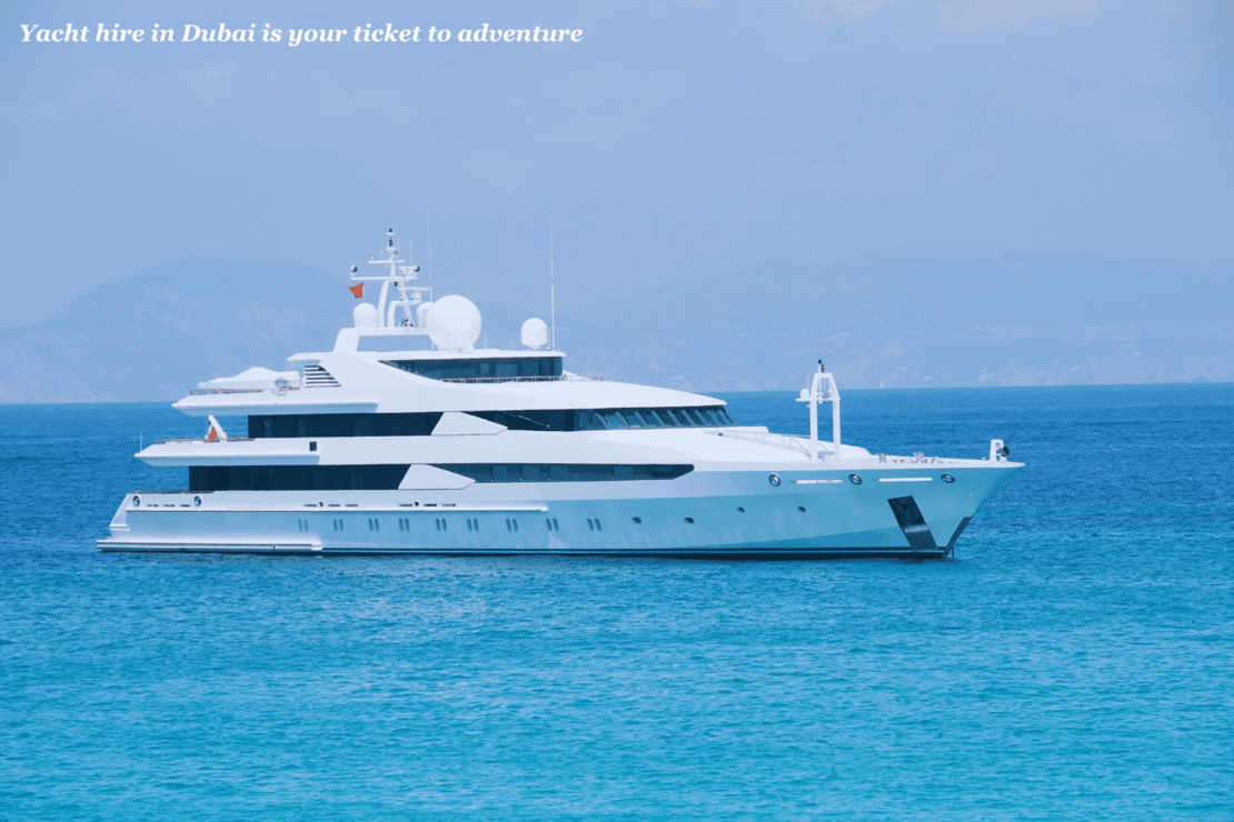 Yacht on the water in Dubai - best hidden gems in the U.A.E